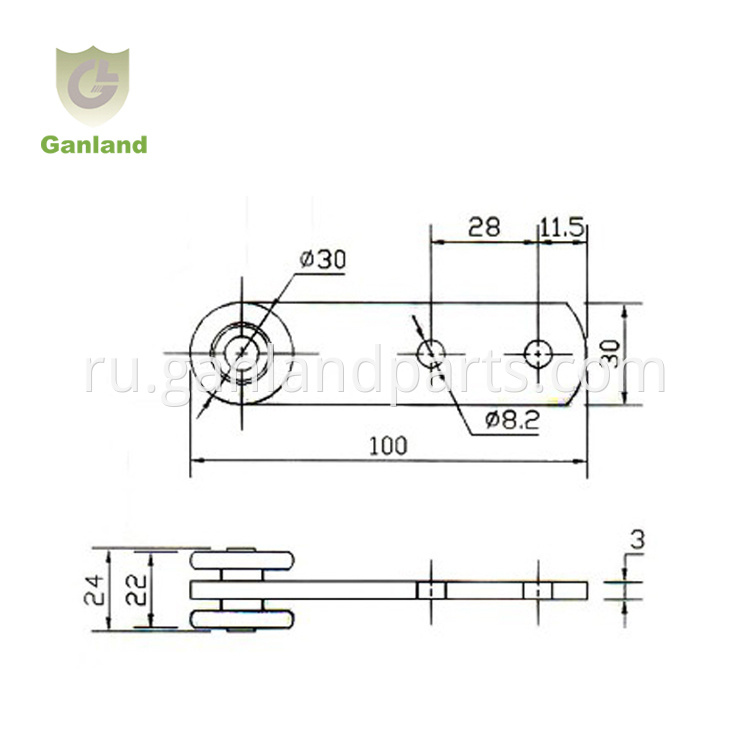 Curtain Trailer Accessories Side Curtain Trolley Roller